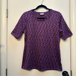 Columbia Purple and Navy Short Sleeve Tee Size L